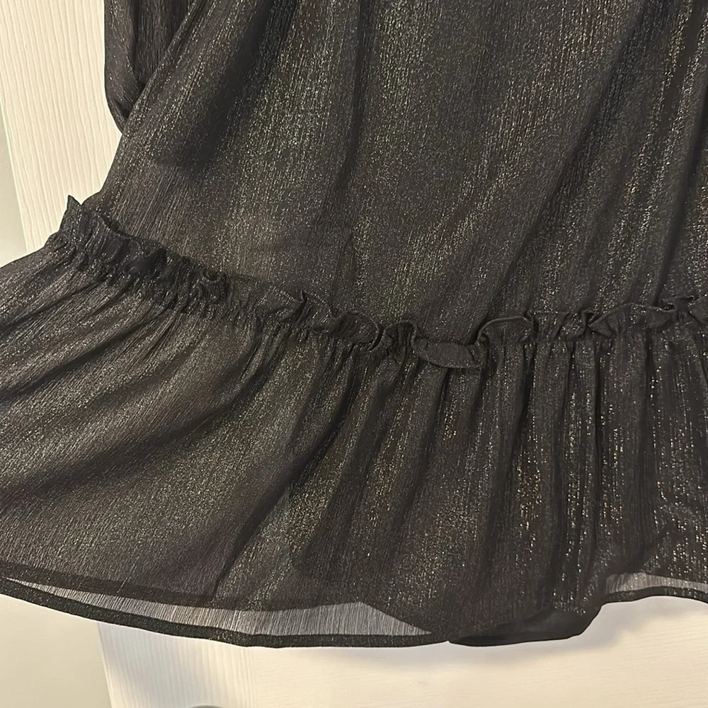 Loft Petite Smocked Neck Tiered Swing Dress - Picture 5 of 10